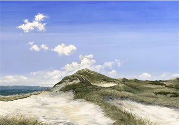 Fredens klit - Kunstkort i ramme af Billedkunstner Gitte Toft. 